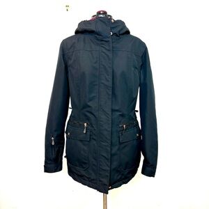 Firefly Women's Bianca Aquamax Snow Ski 8000 Waterproof Black Hooded Jacket sz M